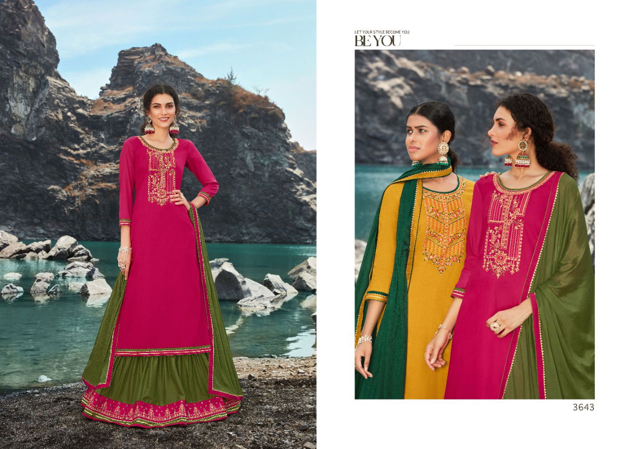 Rangoon Poshak Heavy FAncy Festive Wear Embroider Ready Made Suit Collection